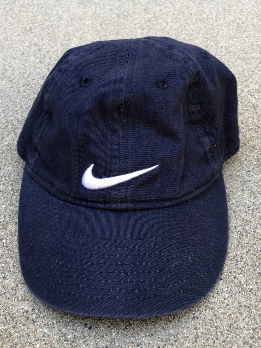NIKE Fitted Hat Toddler Kids Blue Cap One Size Swoosh